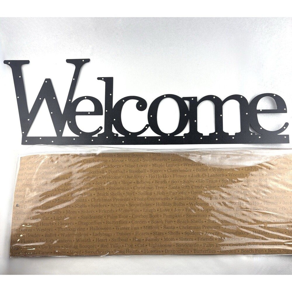 Embellish Your Story by Roeda Demdaco WELCOME Interchangeable Magnetic Sign EUC
